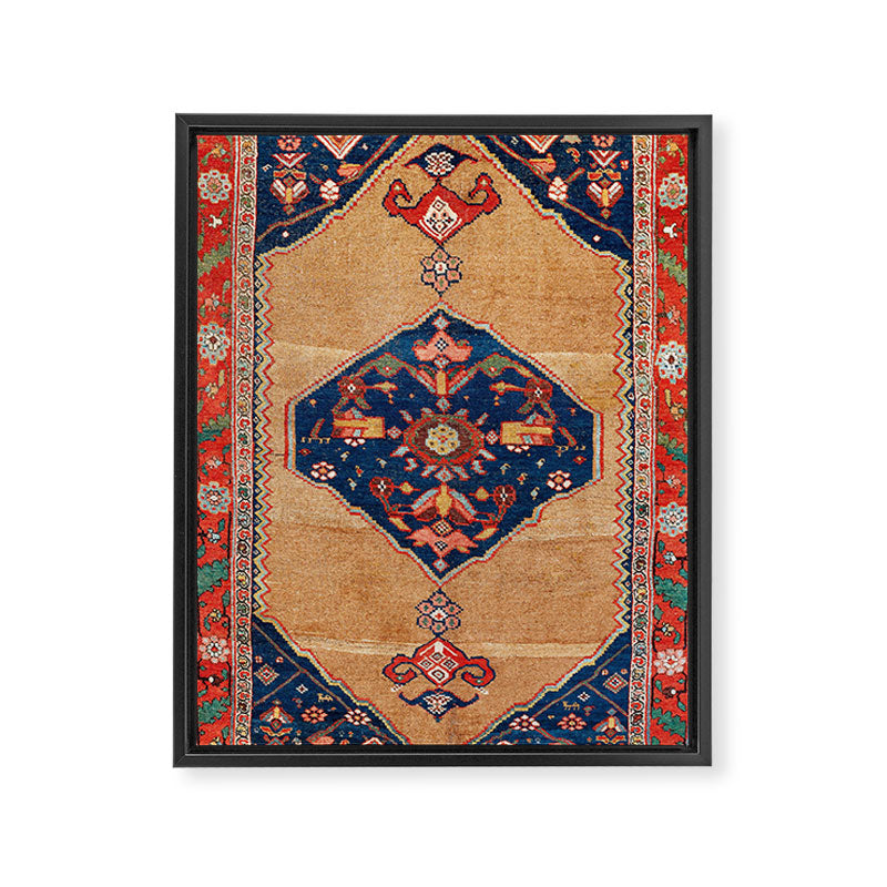 Bijar Kurdish Northwest Persian Rug Print Framed Canvas Print Gallery Image 6