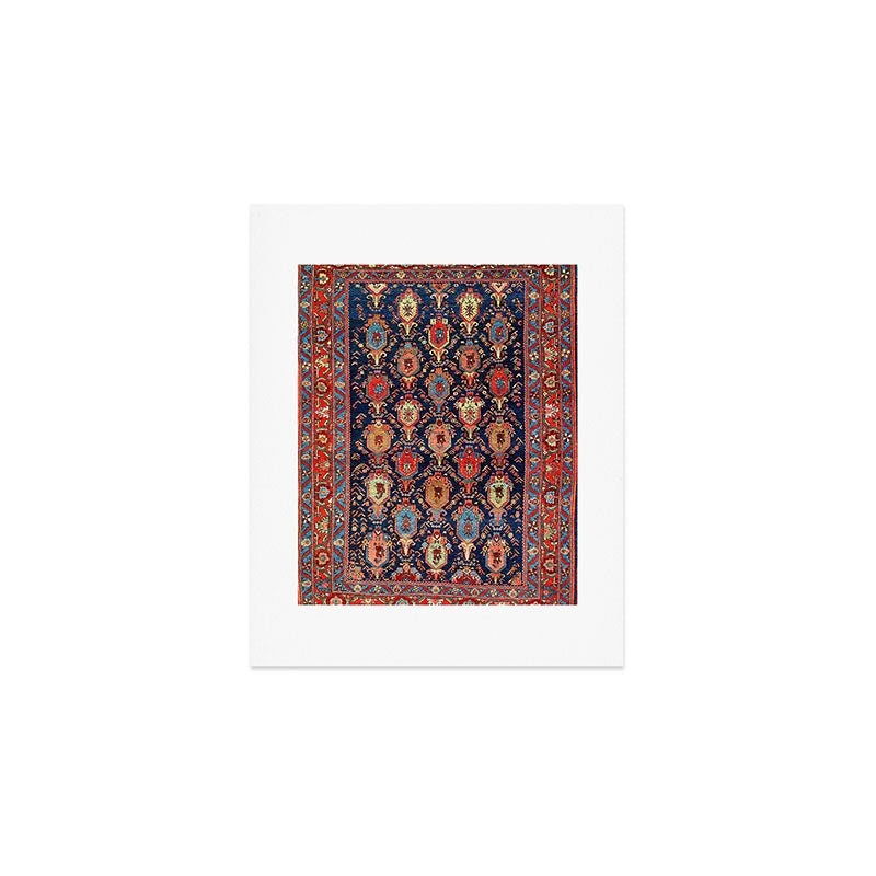 Bijar Kurdish Northwest Persian Rug Print Art Print Gallery Image 1