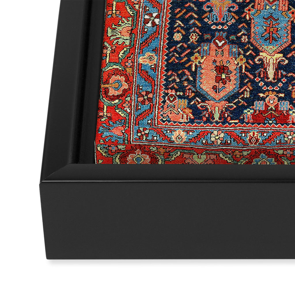Bijar Kurdish Northwest Persian Rug Print Framed Canvas Print Gallery Image 3