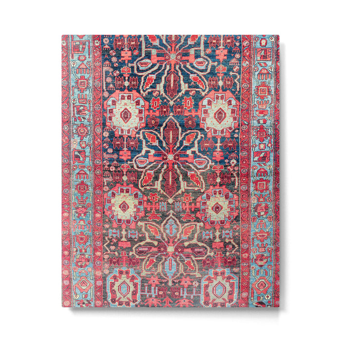 Bijar Kurdish Northwest Persian Rug Print Metal Print Gallery Image 1
