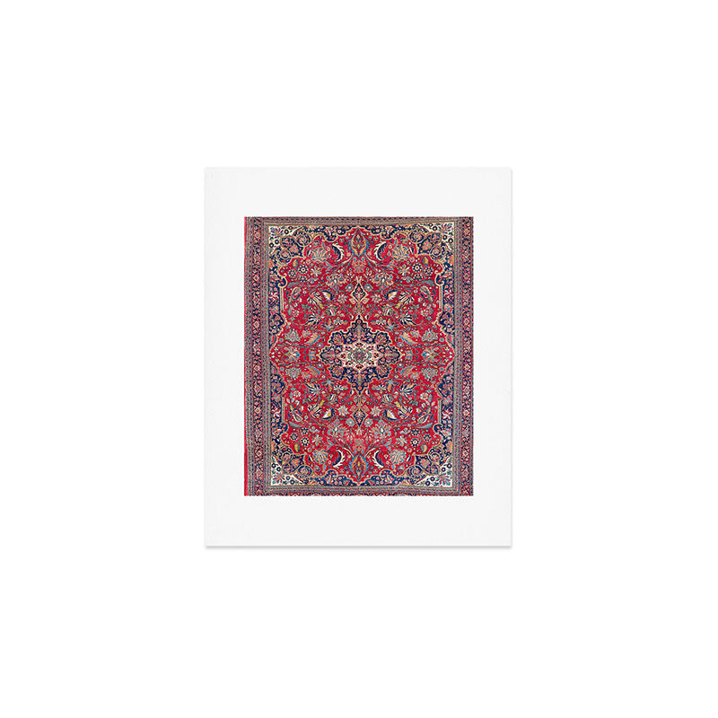 Bijar Kurdish Northwest Persian Rug Print Art Print Gallery Image 1