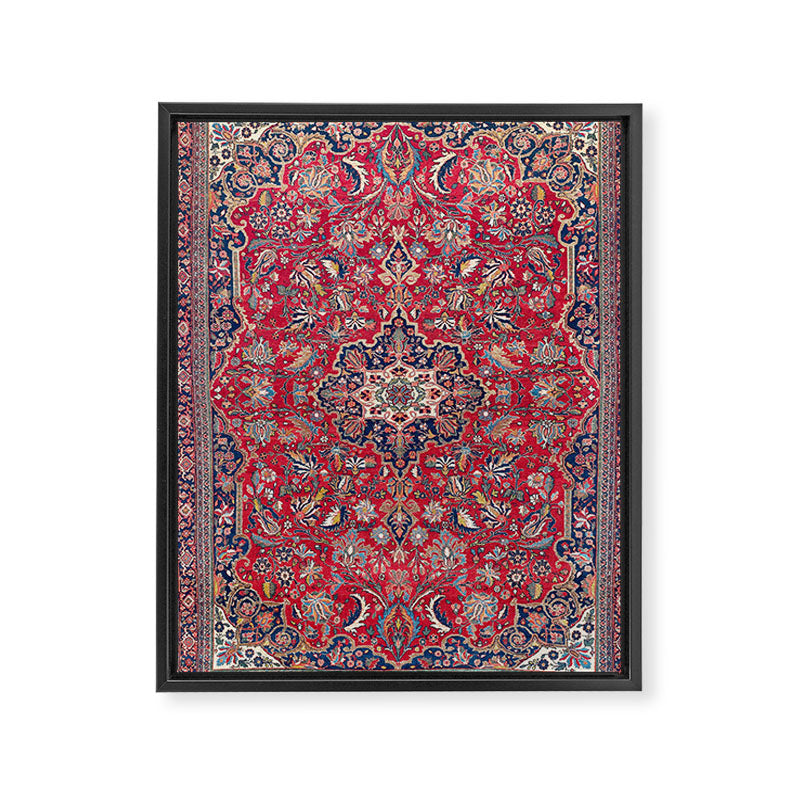 Bijar Kurdish Northwest Persian Rug Print Framed Canvas Print Gallery Image 3