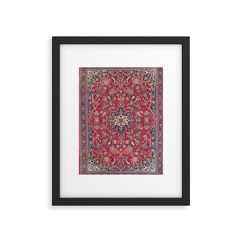 Bijar Kurdish Northwest Persian Rug Print Framed Art Print Gallery Image 4