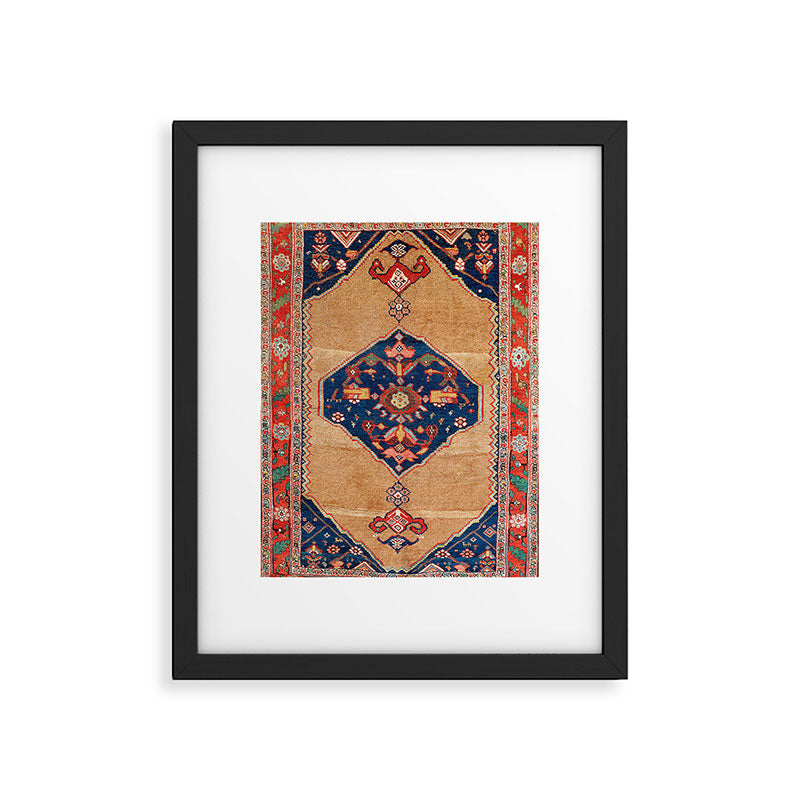 Bijar Kurdish Northwest Persian Rug Print Framed Art Print Gallery Image 5