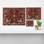 Bijar Poshti Kurdish Northwest Persian Rug Print Canvas Print Gallery Image 3