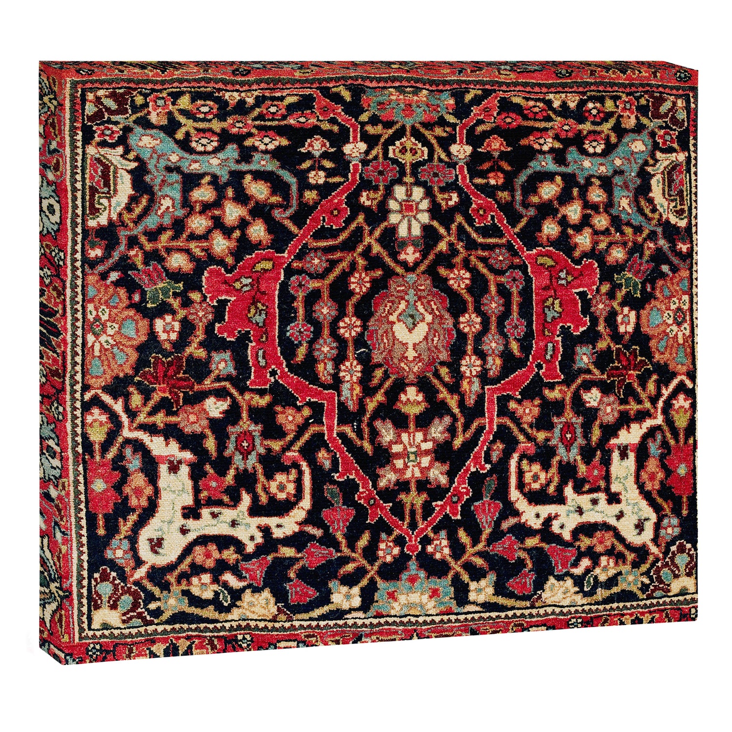 Bijar Poshti Kurdish Northwest Persian Rug Print Canvas Print Gallery Image 3