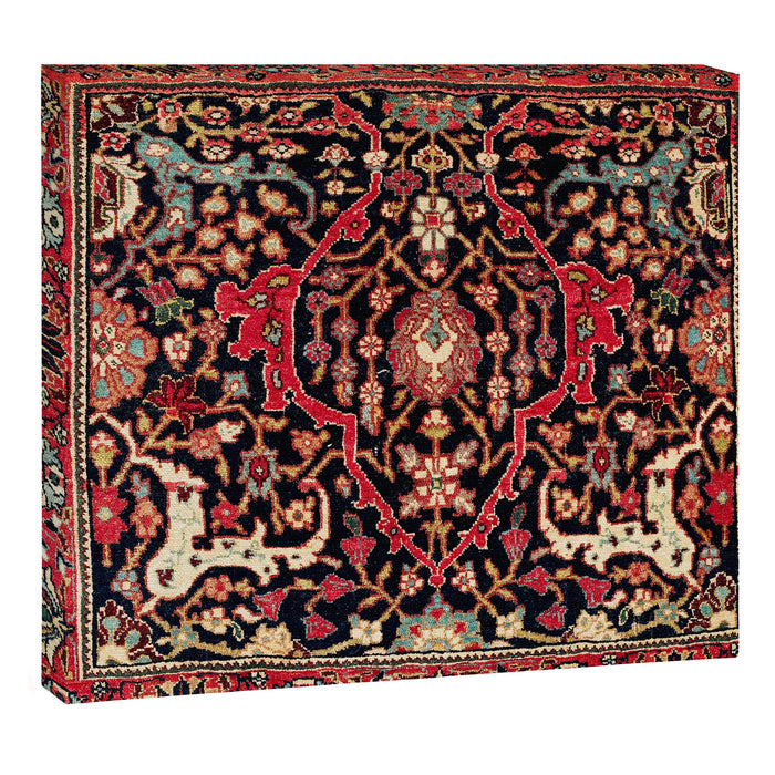 Bijar Poshti Kurdish Northwest Persian Rug Print Canvas Print Gallery Image 1