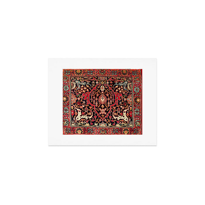 Bijar Poshti Kurdish Northwest Persian Rug Print Art Print Gallery Image 1