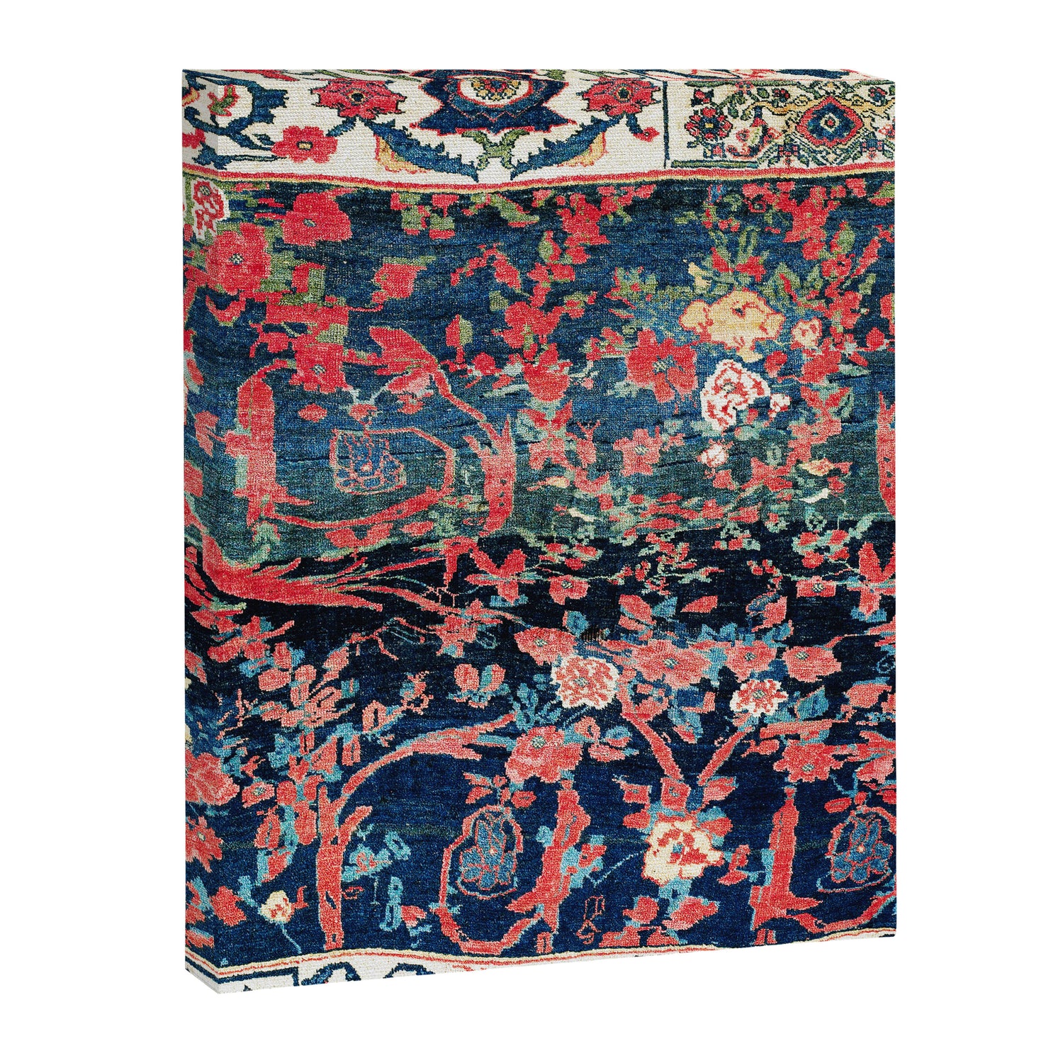 Bijar Vagireh Kurdish Persian Rug Sampler Canvas Print Gallery Image 3