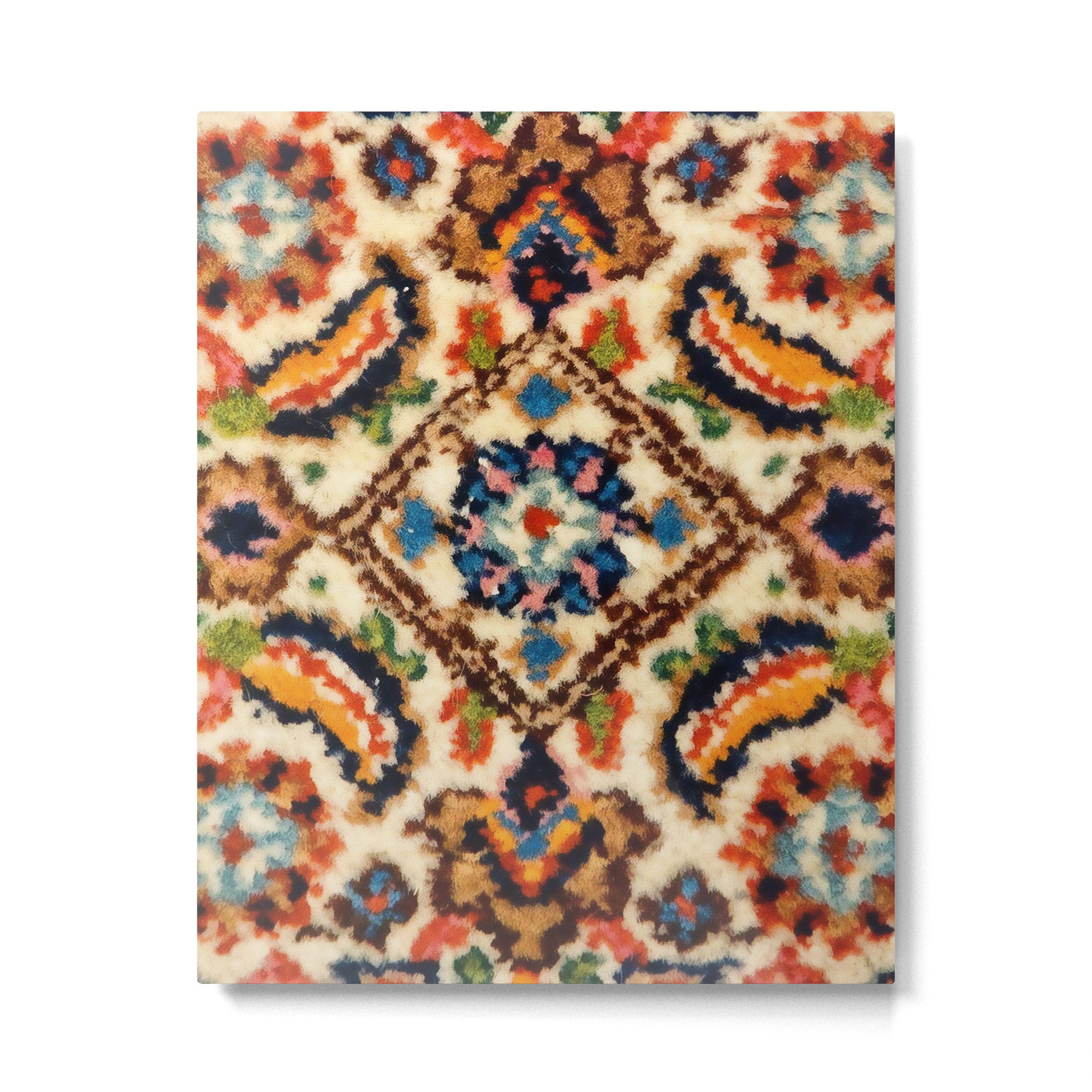 Birjand Vintage Persian Rug Print Metal Print Gallery Image 6