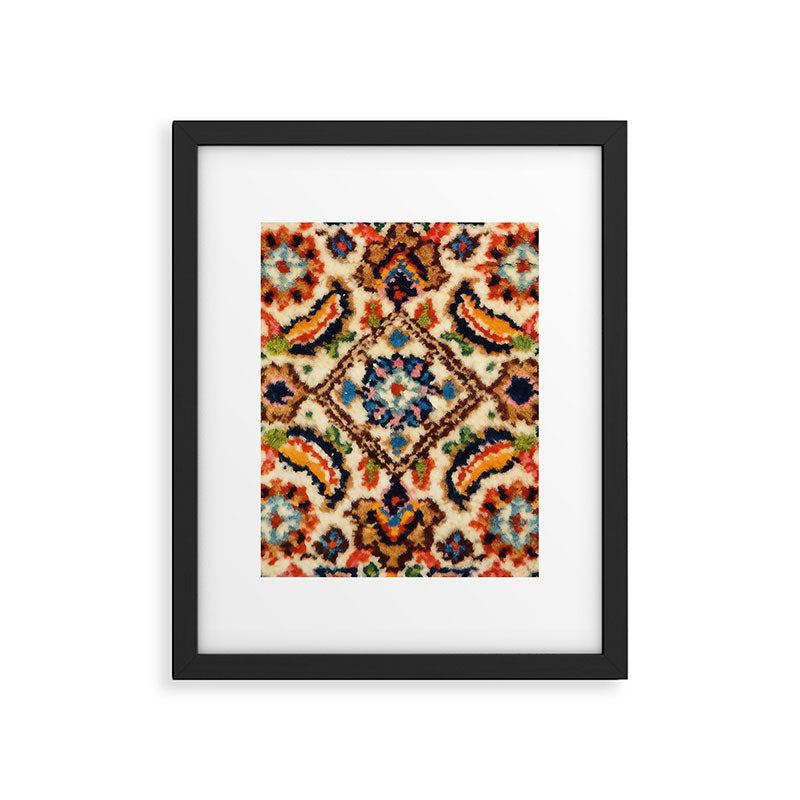 Birjand Vintage Persian Rug Print Framed Art Print Gallery Image 6
