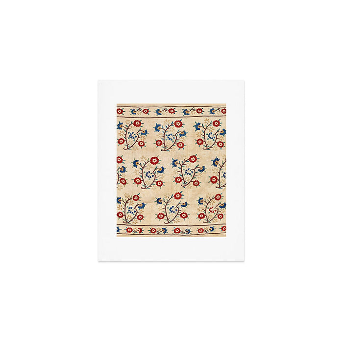 Bokce West Anatolian Ottoman Silk Embroidery Print Art Print Gallery Image 1