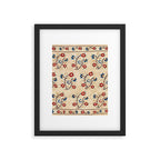 Bokce West Anatolian Ottoman Silk Embroidery Print Framed Art Print Gallery Image 6