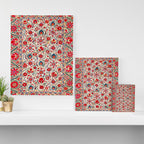 Bokhara  Antique Uzbek Suzani Embroidery Print Canvas Print Gallery Image 3