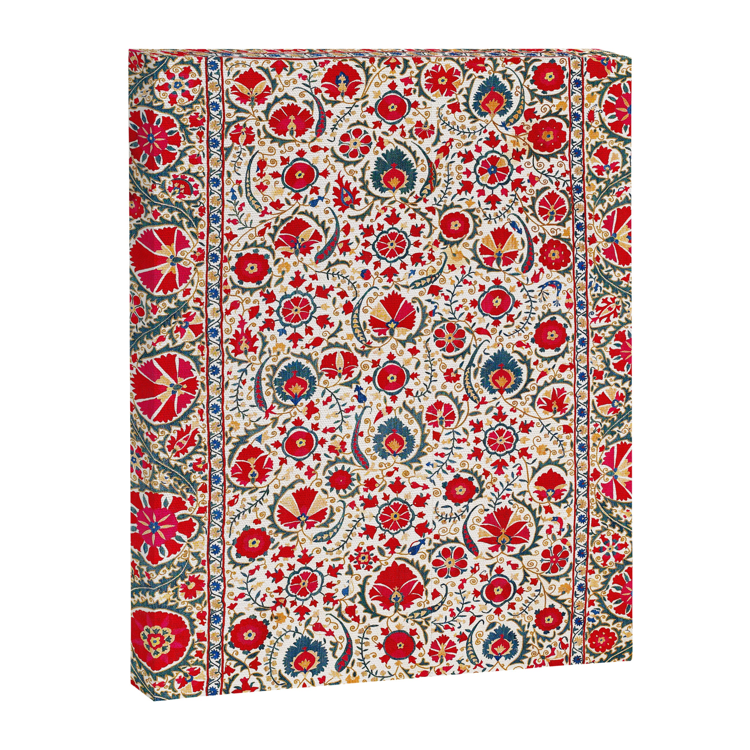 Bokhara  Antique Uzbek Suzani Embroidery Print Canvas Print Gallery Image 3