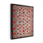 Bokhara  Antique Uzbek Suzani Embroidery Print Framed Canvas Print Gallery Image 2