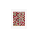 Bokhara Nim Suzani  Antique Uzbek Embroidery Print Art Print Gallery Image 1