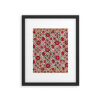 Bokhara Nim Suzani  Antique Uzbek Embroidery Print Framed Art Print Gallery Image 5