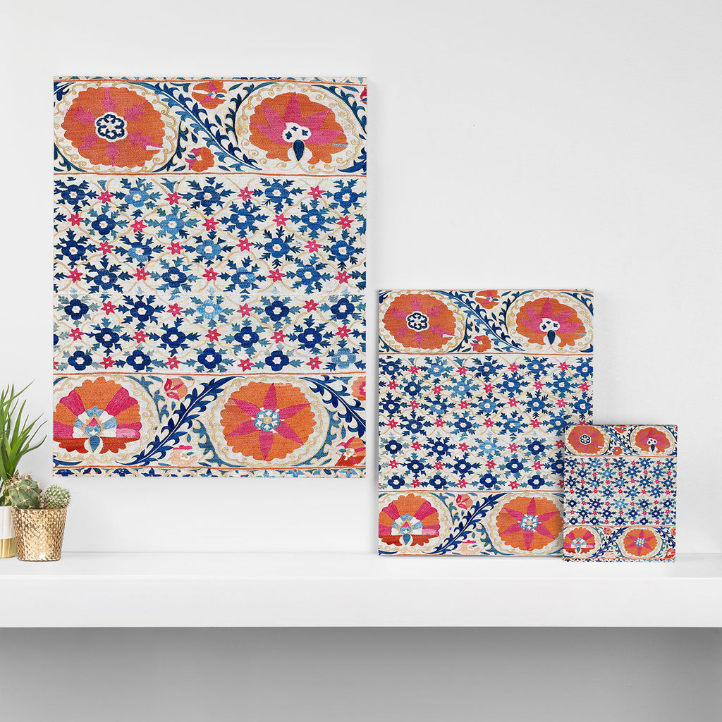 Bokhara Nim Suzani Southwest Uzbekistan Embroidery Print Canvas Print Gallery Image 3
