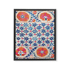 Bokhara Nim Suzani Southwest Uzbekistan Embroidery Print Framed Canvas Print Gallery Image 3