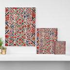 Bokhara Nim Suzani Southwest Uzbekistan Embroidery Print Canvas Print Gallery Image 3