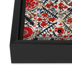 Bokhara Nim Suzani Southwest Uzbekistan Embroidery Print Framed Canvas Print Gallery Image 3
