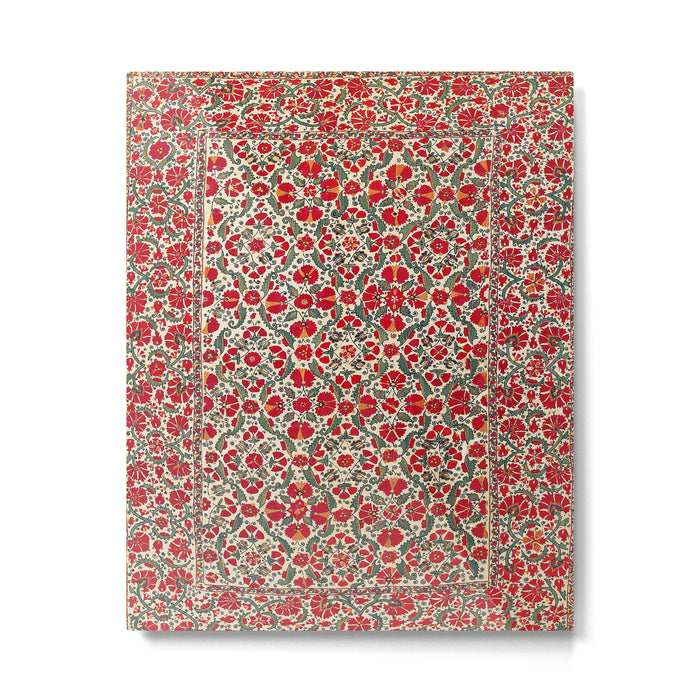 Bokhara Suzani 18th Century Floral Embroidery Print Metal Print Gallery Image 1