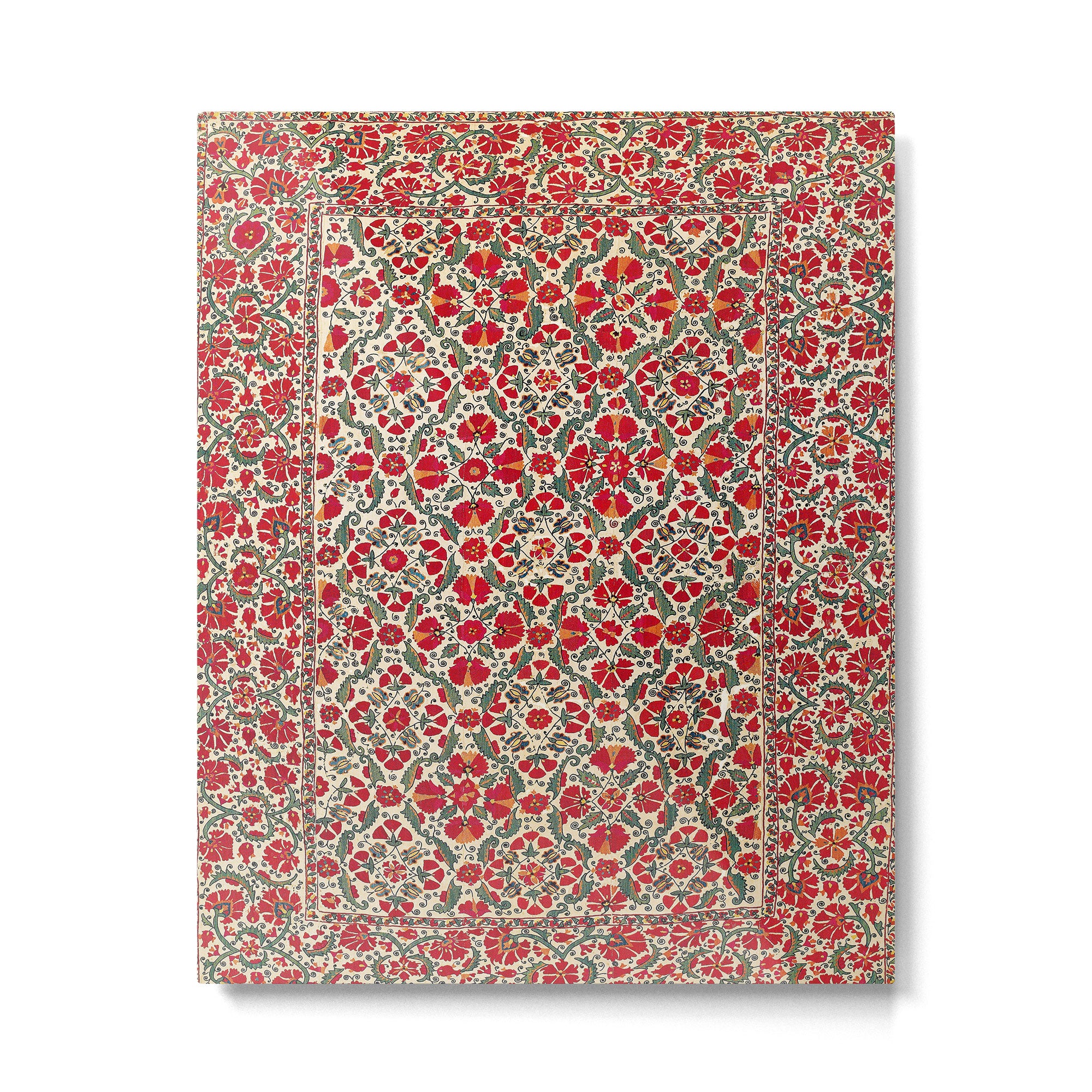 Bokhara Suzani 18th Century Floral Embroidery Print Metal Print Gallery Image 4