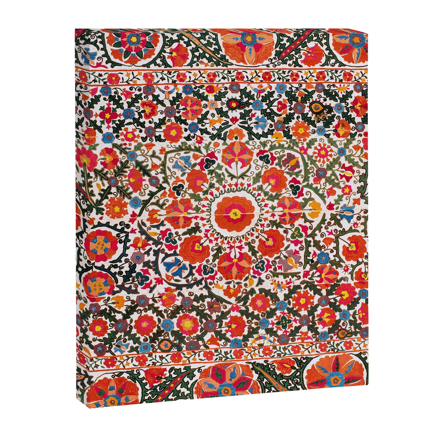 Bokhara Suzani  Antique Uzbekistan Floral Rug Print Canvas Print Gallery Image 3