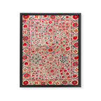 Bokhara Suzani Southwest Uzbekistan Embroidery Framed Canvas Print Gallery Image 3