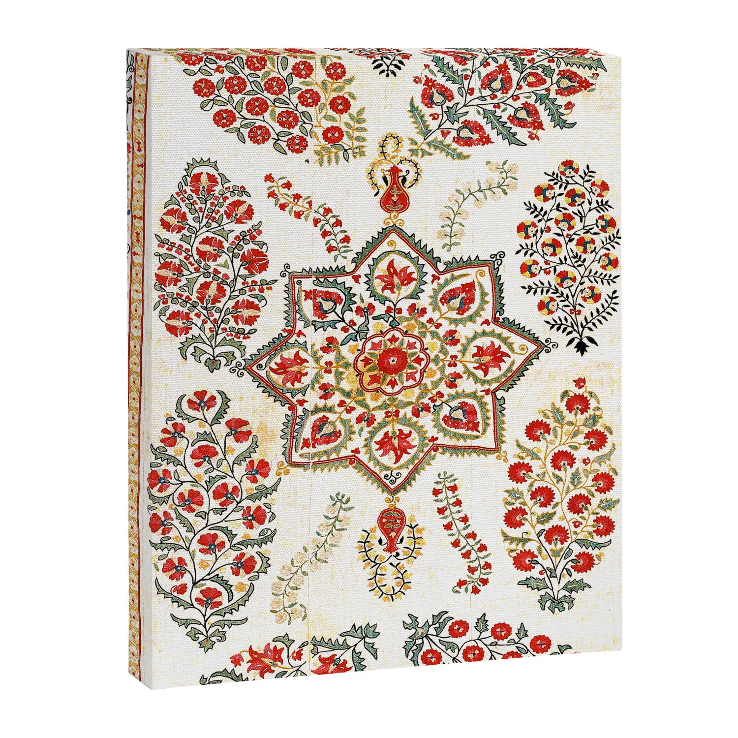 Bokhara Suzani Southwest Uzbekistan Embroidery Print Canvas Print Gallery Image 3