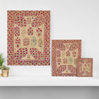 Bokhara Suzani Southwest Uzbekistan Floral Print Canvas Print Gallery Image 3