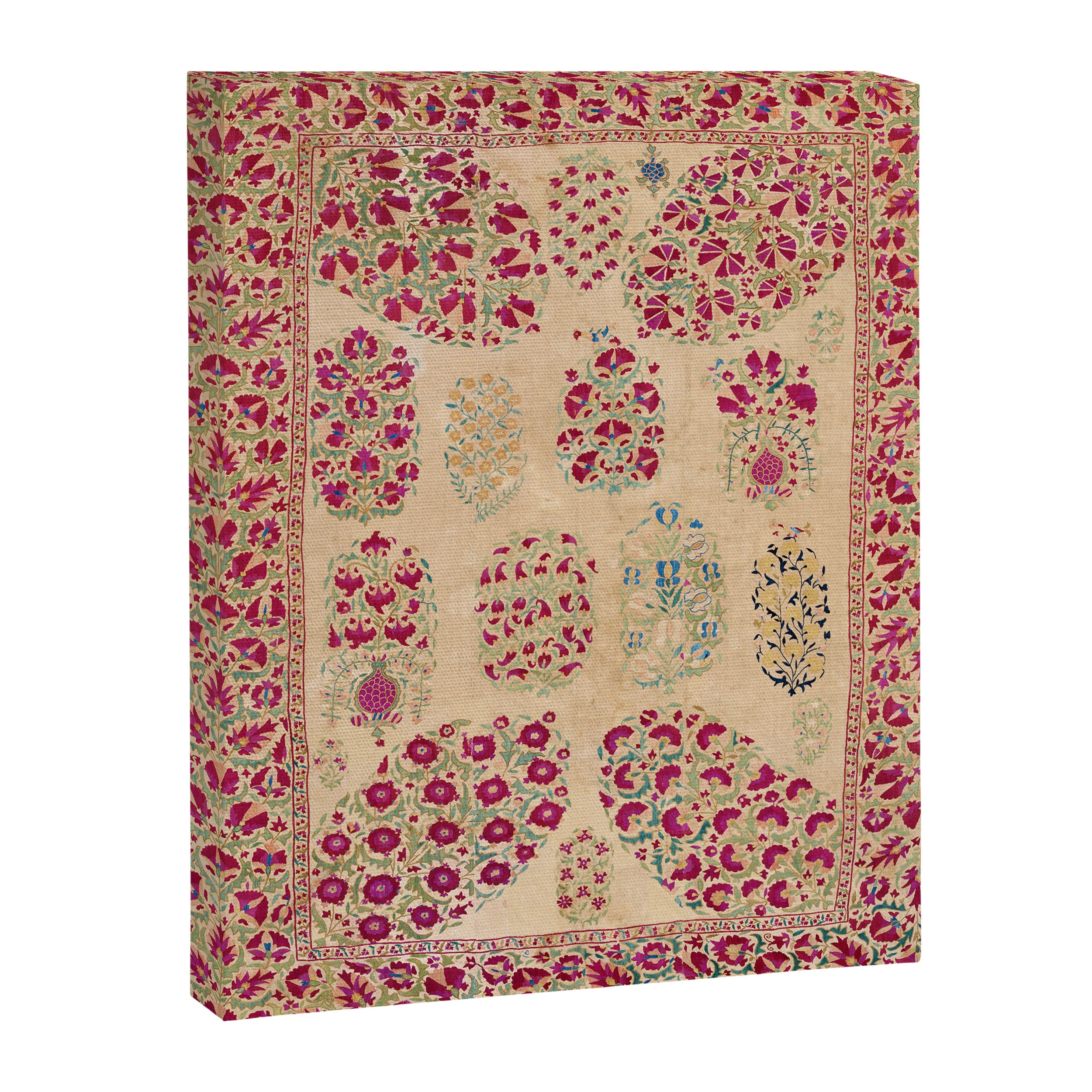 Bokhara Suzani Southwest Uzbekistan Floral Print Canvas Print Gallery Image 3