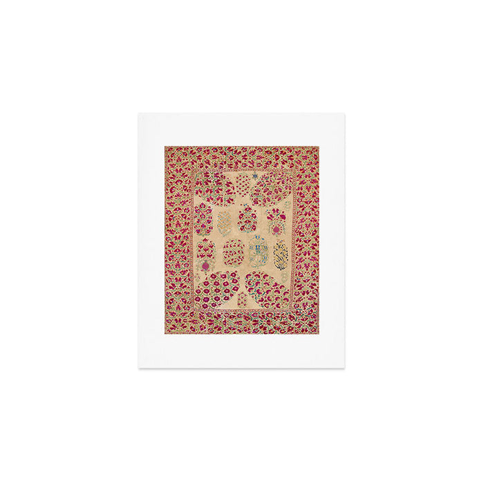 Bokhara Suzani Southwest Uzbekistan Floral Print Art Print Gallery Image 1