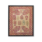 Bokhara Suzani Southwest Uzbekistan Floral Print Framed Canvas Print Gallery Image 3