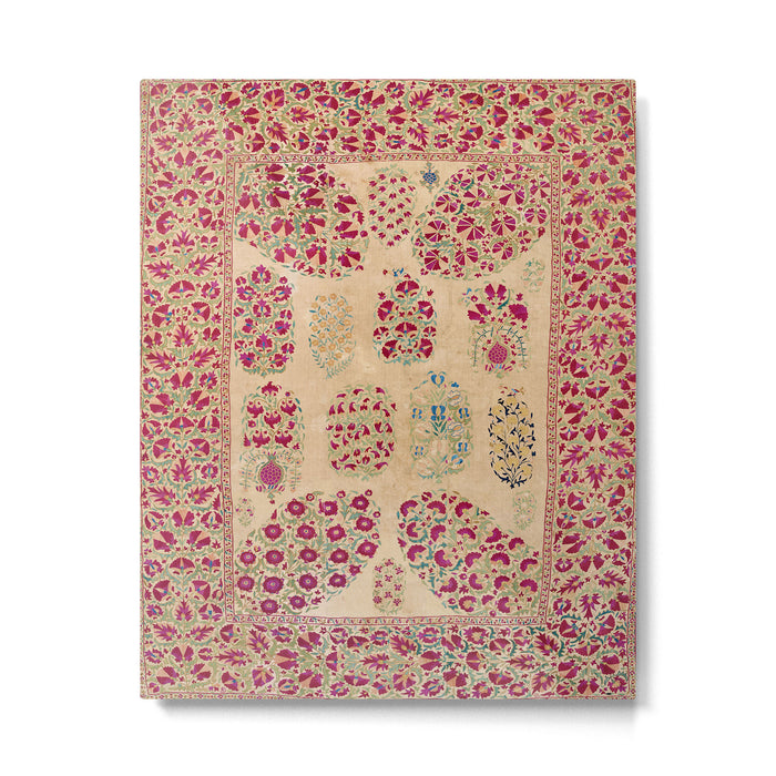 Bokhara Suzani Southwest Uzbekistan Floral Print Metal Print Gallery Image 1
