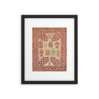 Bokhara Suzani Southwest Uzbekistan Floral Print Framed Art Print Gallery Image 5