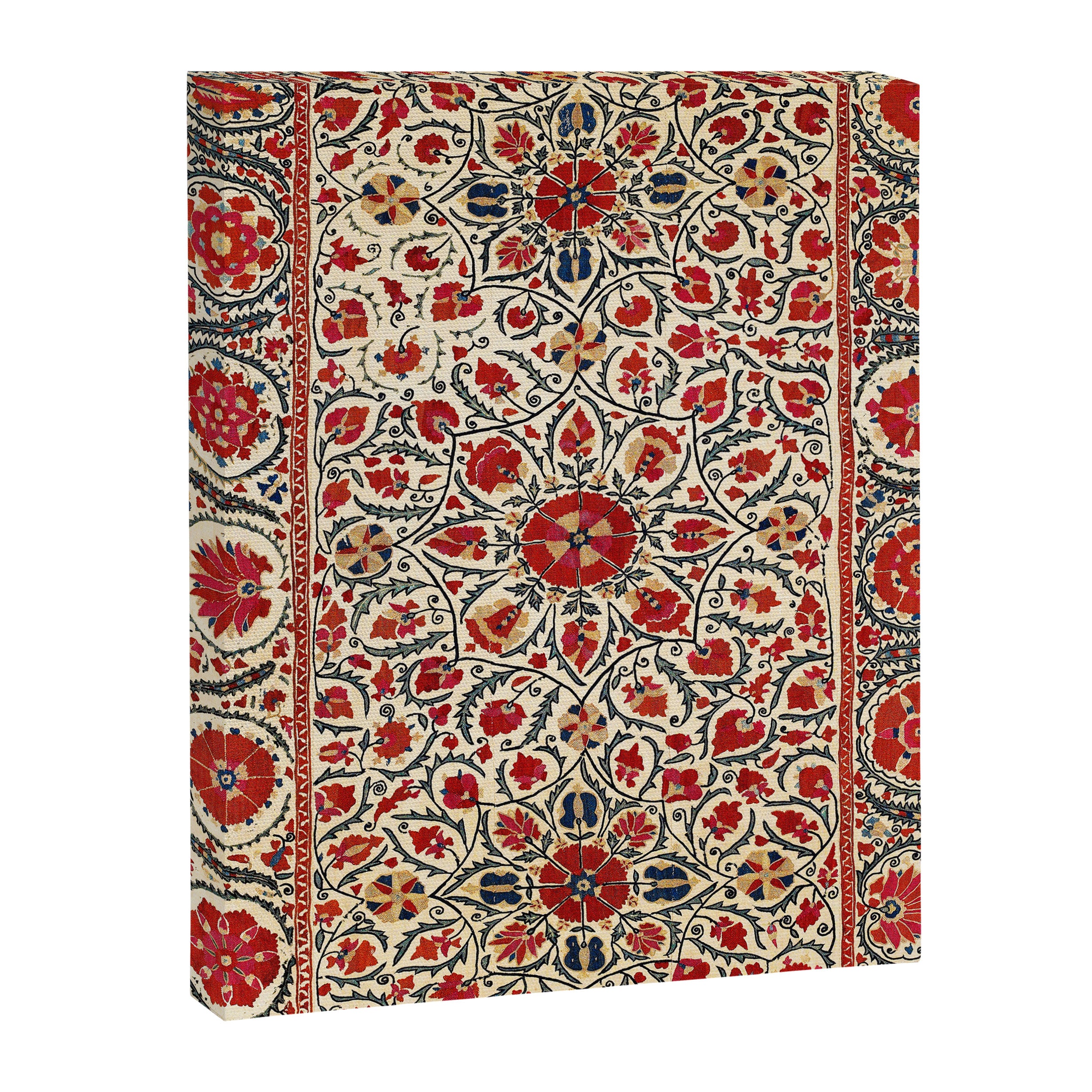Bokhara Suzani Uzbekistan Colorful Embroidery Print Canvas Print Gallery Image 3