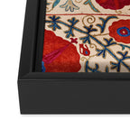 Bokhara Suzani Uzbekistan Floral Print Framed Canvas Print Gallery Image 3