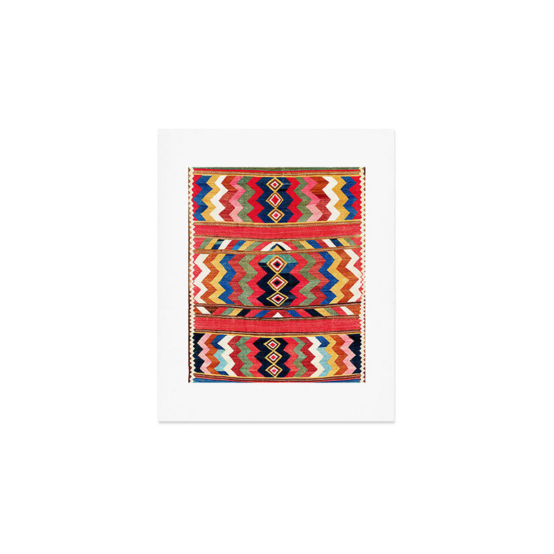 Bolan Varamin North Persian Kilim Art Print Gallery Image 1