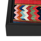 Bolan Varamin North Persian Kilim Framed Canvas Print Gallery Image 3