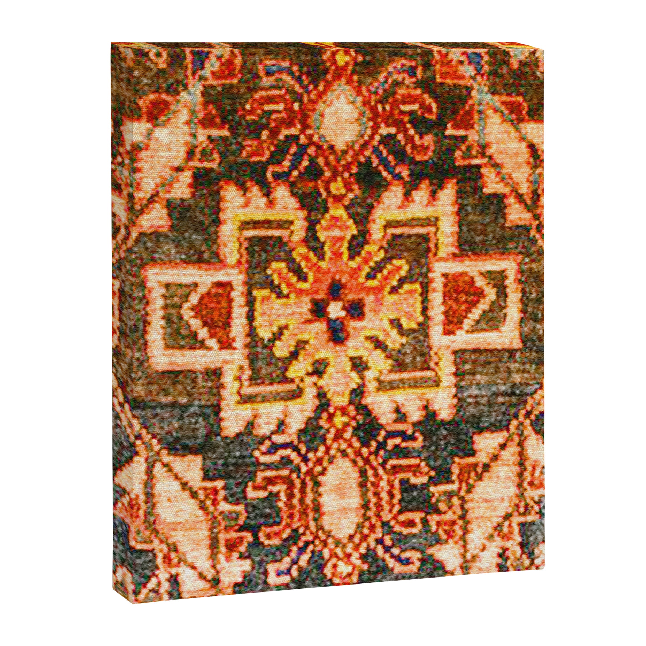 Borujerd Vintage Persian Tribal Rug Print Canvas Print Gallery Image 3