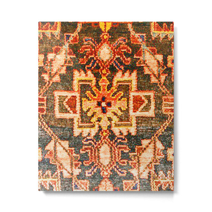 Borujerd Vintage Persian Tribal Rug Print Metal Print Gallery Image 1