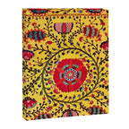 Bright Yellow Ground Uzbekistan Suzani Canvas Print Gallery Image 3