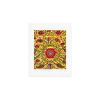 Bright Yellow Ground Uzbekistan Suzani Art Print Gallery Image 1