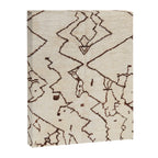 Brown Abstract Antique Moroccan Rug Print Canvas Print Gallery Image 3