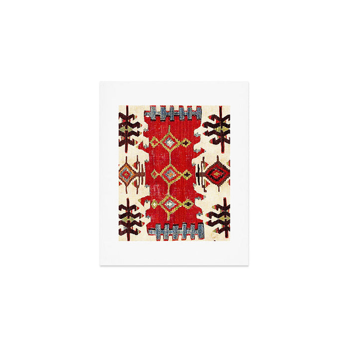 Burdur  Antique South West Anatolia Turkish Kilim Print Art Print Gallery Image 1