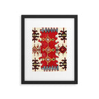 Burdur  Antique South West Anatolia Turkish Kilim Print Framed Art Print Gallery Image 4