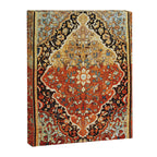 Burnt Orange Medallion Tabriz Rug Print Canvas Print Gallery Image 3