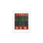 Cappadocian Central  Anatolian Antique Turkish Kilim Print Art Print Gallery Image 1
